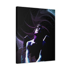 Skybound Canvas Wall Art - Surreal Angel Figure in the Clouds