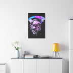 Melted Skeleton Skulls Canvas Wall Art - Gothic Cosmic Skull Decor