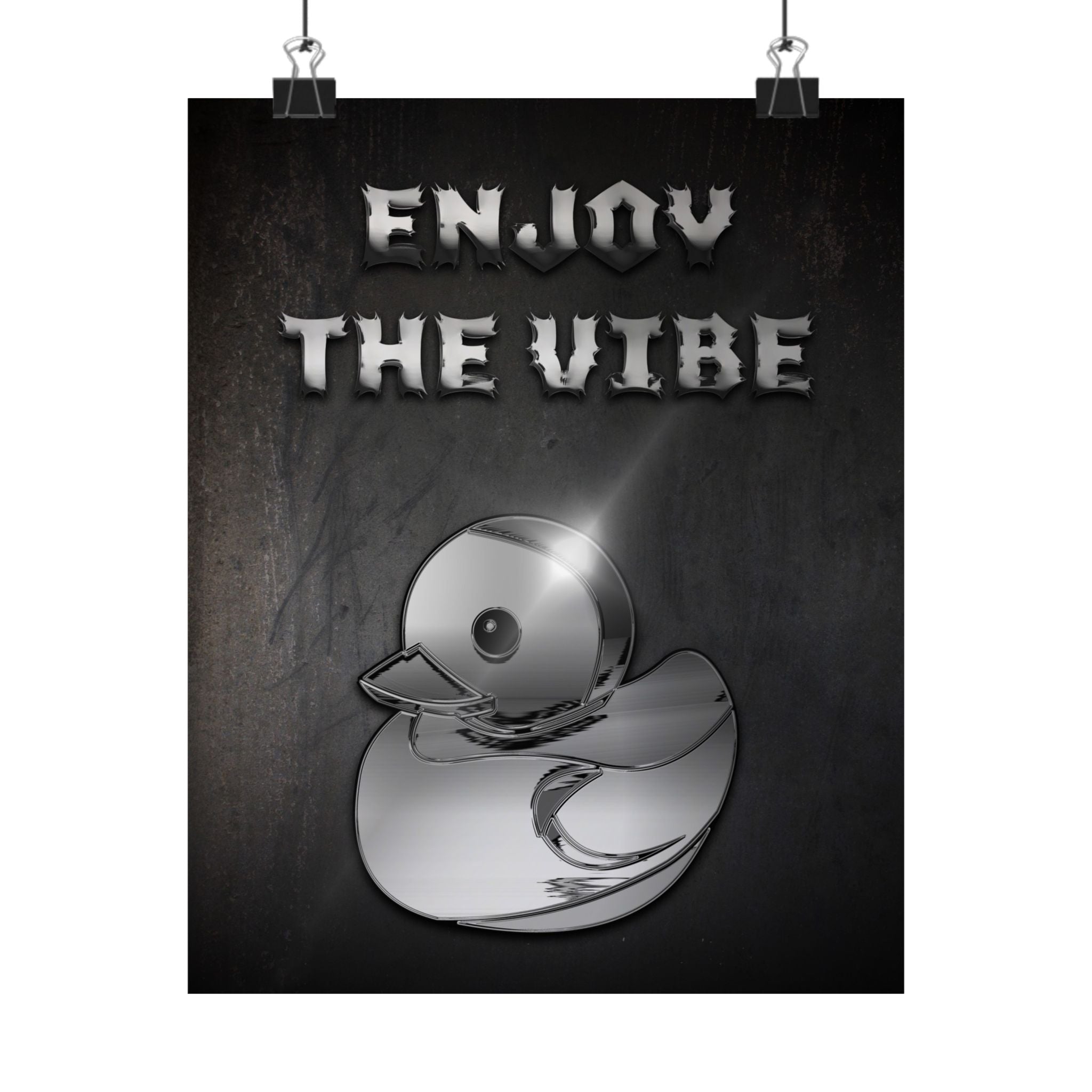 Enjoy the Vibe Poster - Aesthetic Typography Art Print