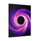 Neon Wave Horizon Canvas Wall Art - Retro 80s Cyberpunk Sunset