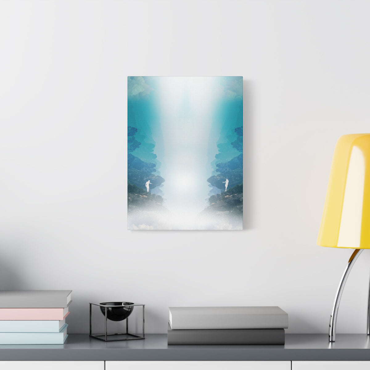 Lost Lovers Canvas Wall Art - Couple Surreal Landscape Decor