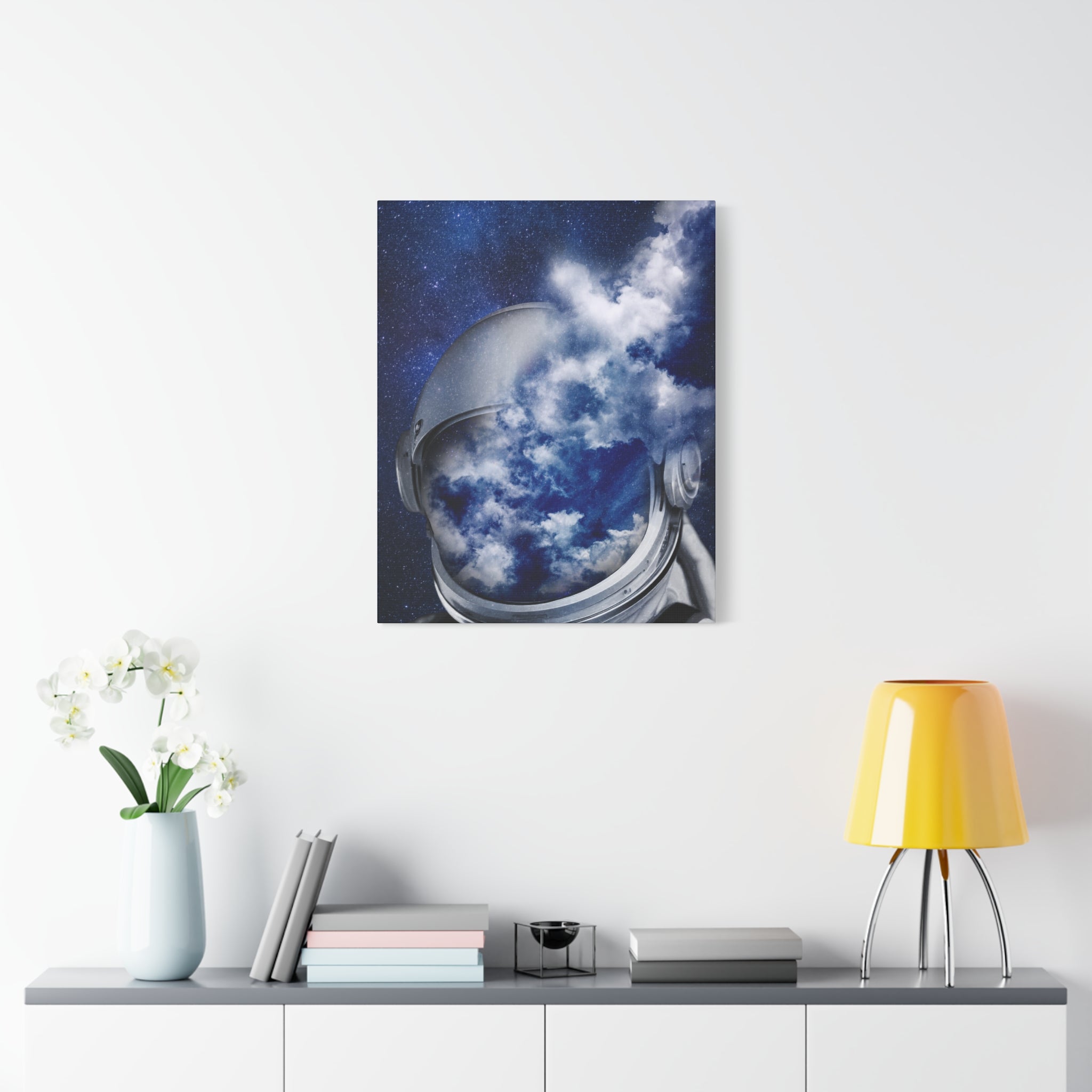 Psychedelic Astronaut Canvas Wall Art - Dreamy Space Decor