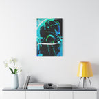 Grunge Space Man Canvas Art - Urban Graffiti Astronaut Decor