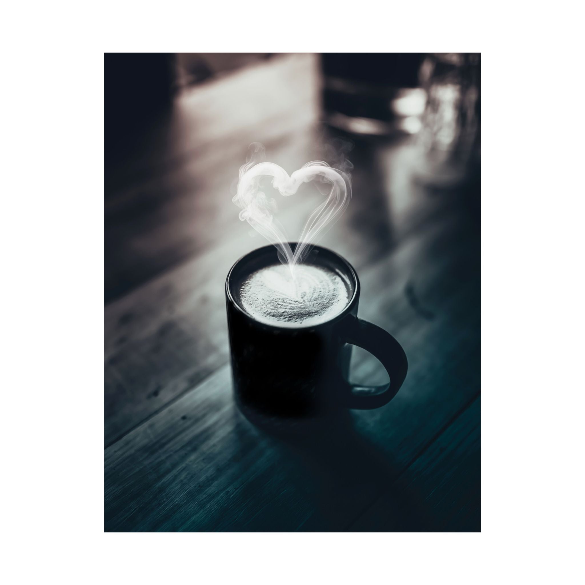 Coffee Love Poster Print - Cozy Cafe Aesthetic Art