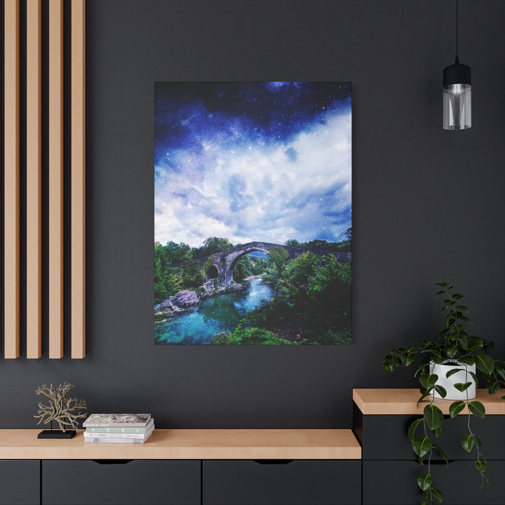 Enchanted Landscape Canvas Wall Art - Fantasy Forest Decor