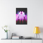 The City of Lights Vibrant Cityscape Canvas Art | Modern Neon Urban Skyline Wall Decor