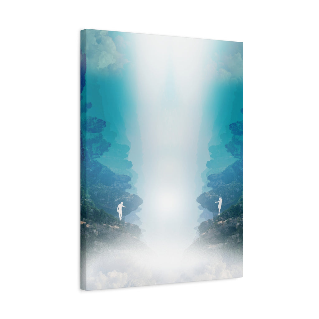Lost Lovers Canvas Wall Art - Couple Surreal Landscape Decor