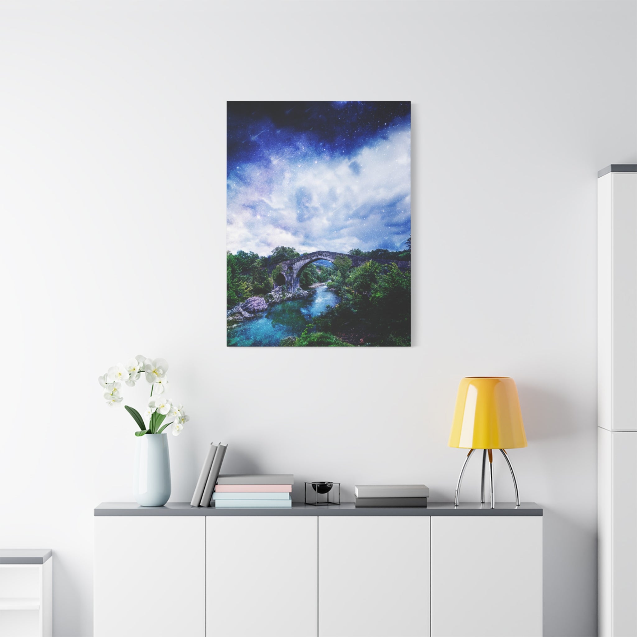 Enchanted Landscape Canvas Wall Art - Fantasy Forest Decor