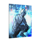 Robot Man Canvas Wall Art - Cyberpunk Android Dystopian Decor