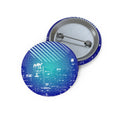 Chicago Skyline Pin - Illinois City Art Button