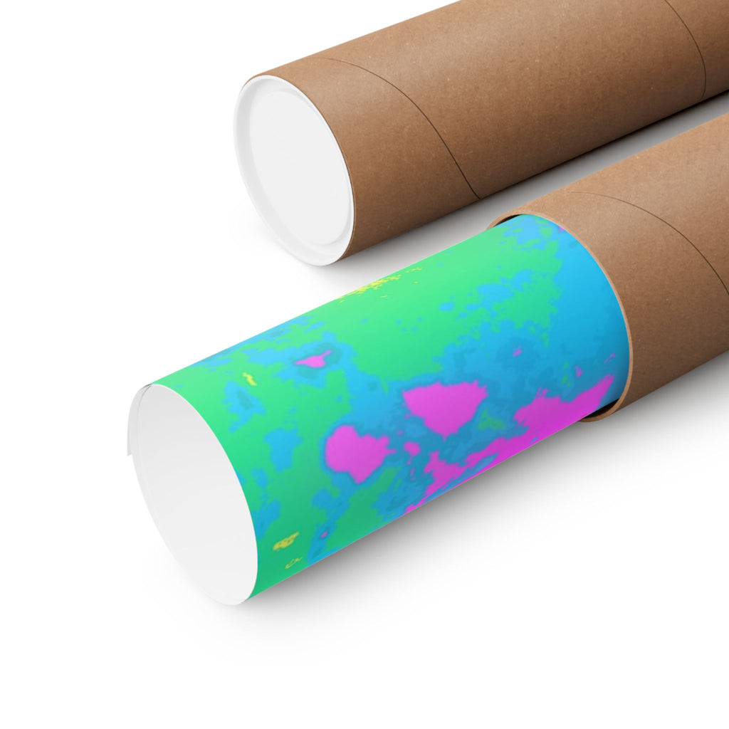 Melted Zone Poster - Surreal Melting Abstract Art Print