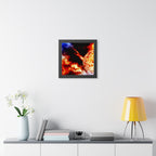 Solar Blast Framed Poster - Cosmic Nebula Space Wall Art