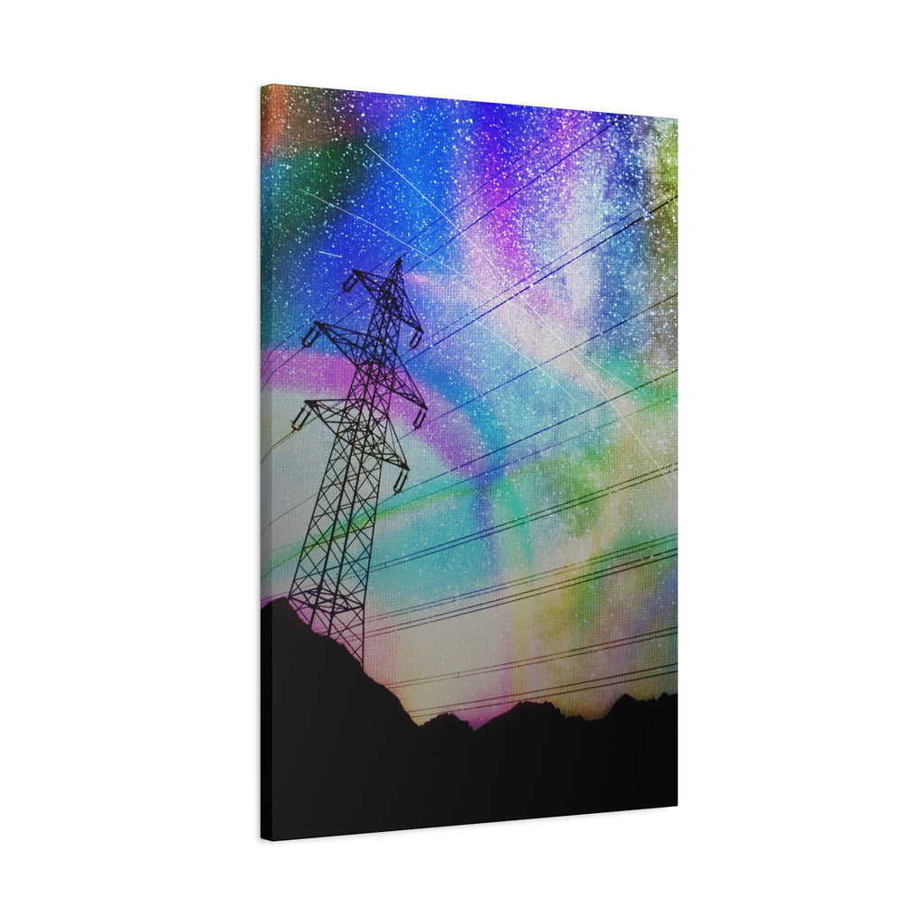 Solar Storm Canvas Wall Art - Vibrant Abstract Nebula Decor