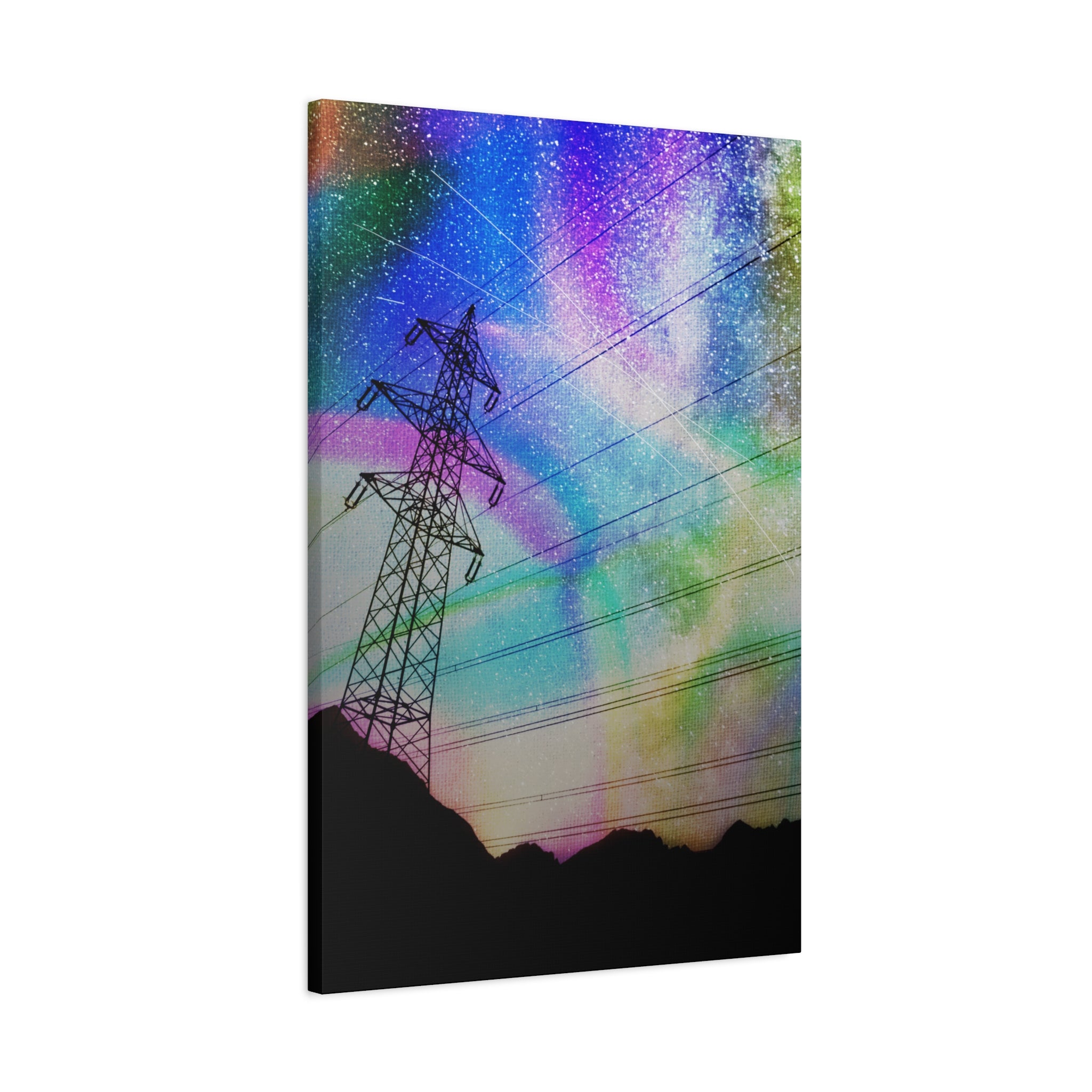 Solar Storm Canvas Wall Art - Vibrant Abstract Nebula Decor