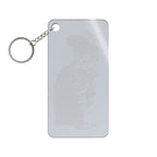 Grey Tabby Cat Keychain - Cute Pet Acrylic Charm