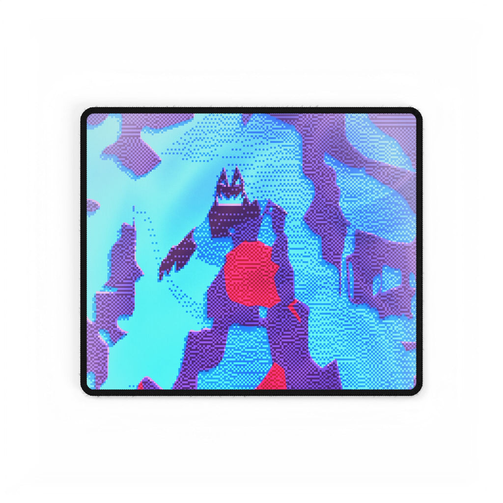 Retro Ice Cave Desk Mat - Glacial Frozen World Mouse Pad