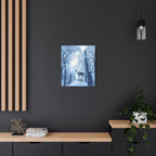 Cosmic Deer Canvas Wall Art - Celestial Animal Decor