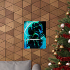 Grunge Space Man Poster - Splatter Astronaut Art Print