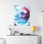 Geometry Portal Canvas Wall Art - Abstract Geometric Sci-Fi Decor