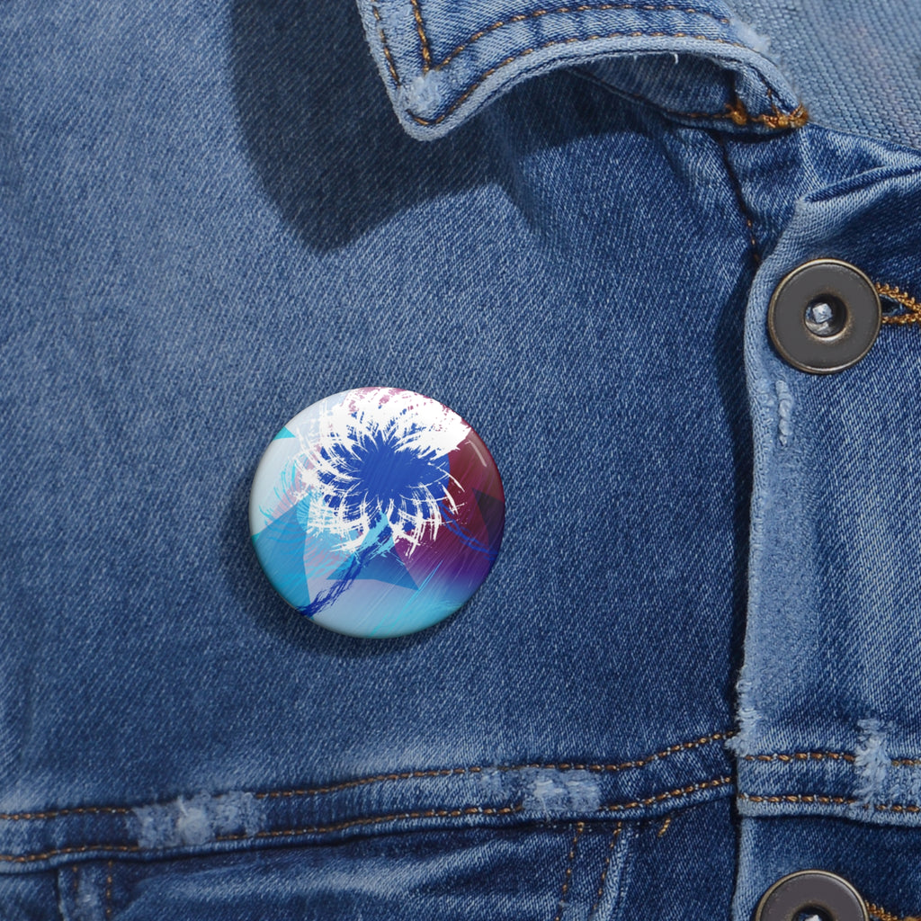 Geometry Portal Pin - Abstract Sci-Fi Art Button