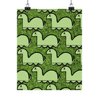 Dino Rampage Poster - Dinosaur City Attack Art Print