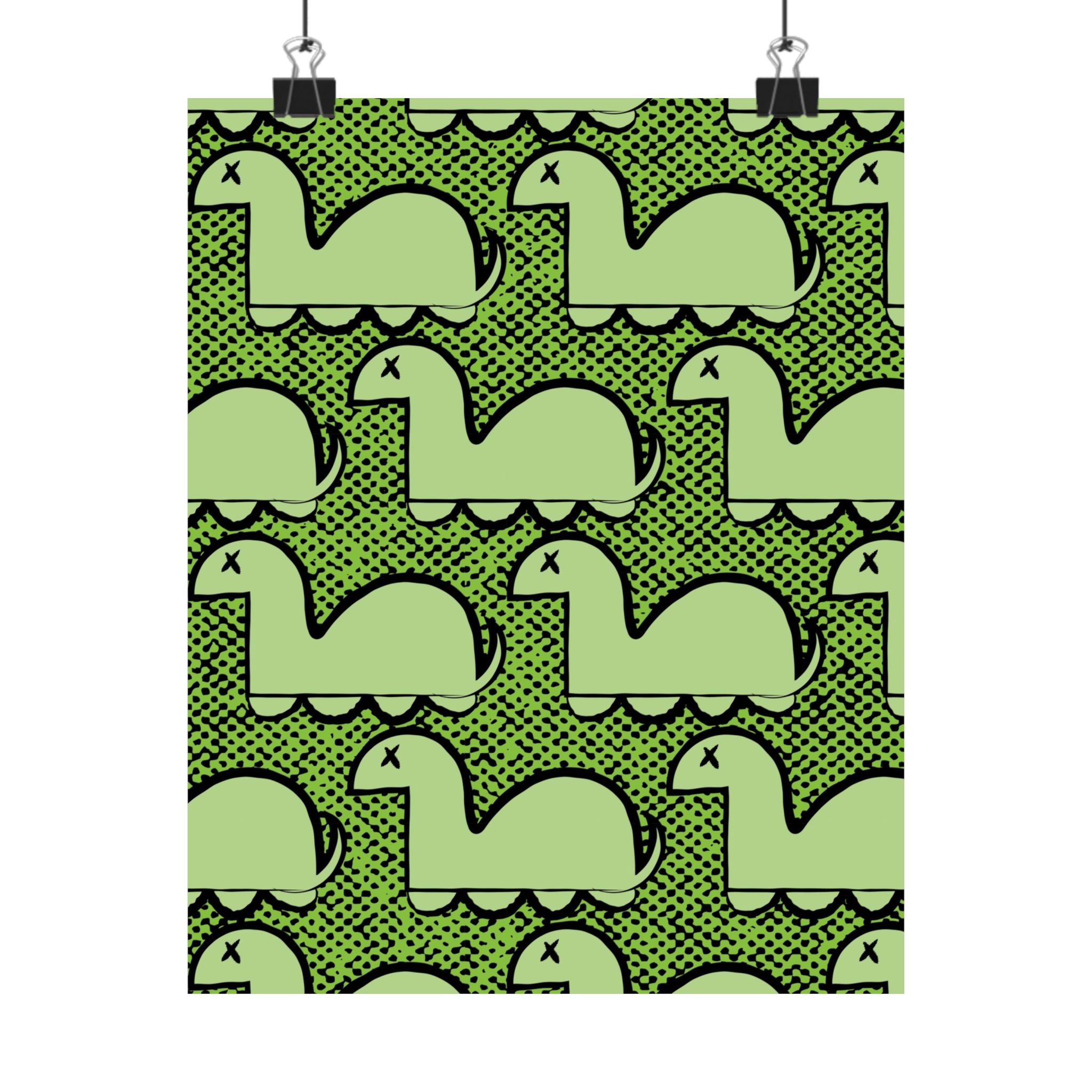 Dino Rampage Poster - Dinosaur City Attack Art Print