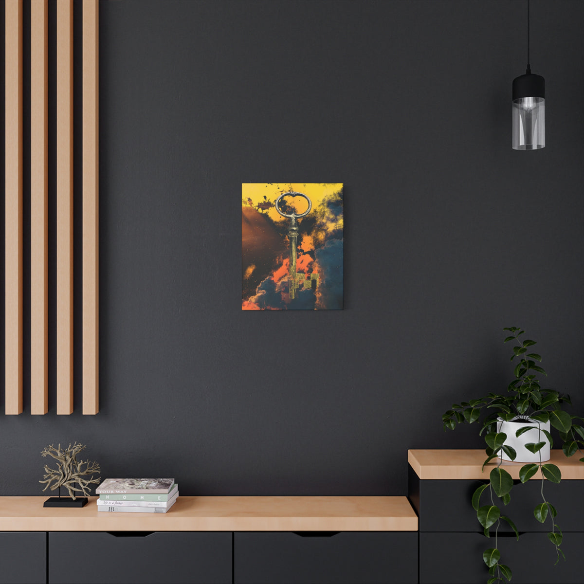 Key To The Kingdom Canvas Wall Art - Fantasy Mysterious Decor