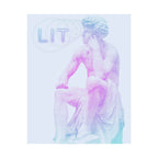 Lit Thinker Poster - Psychedelic Abstract Portrait Art Print