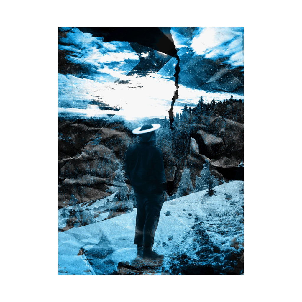 Winter Aurora Light - Torn Appart Matte Poster Print