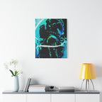 Grunge Space Man Canvas Art - Urban Graffiti Astronaut Decor