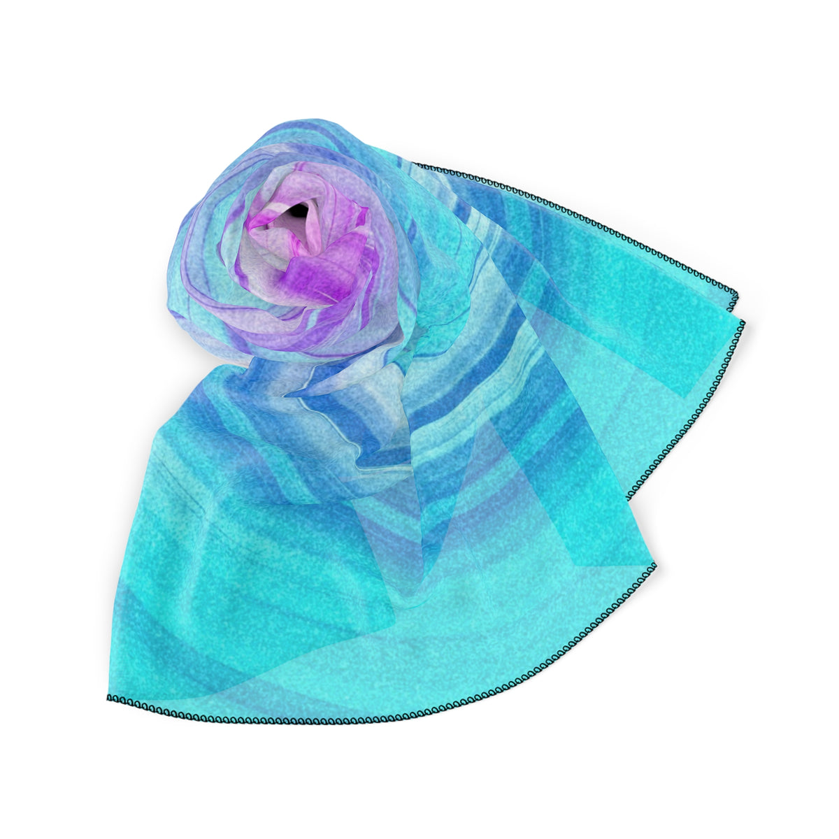Daze And Haze Scarf - Swirling Vortex of Pastel Colors Shawl