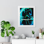 Grunge Paint Blast Framed Poster - Splatter Astronaut Wall Art