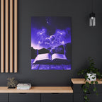 Magic Book Love Spell Canvas Wall Art - Witchy Fantasy Decor