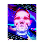 Free Your Mind Skull Poster - Psychedelic Skeleton Art Print