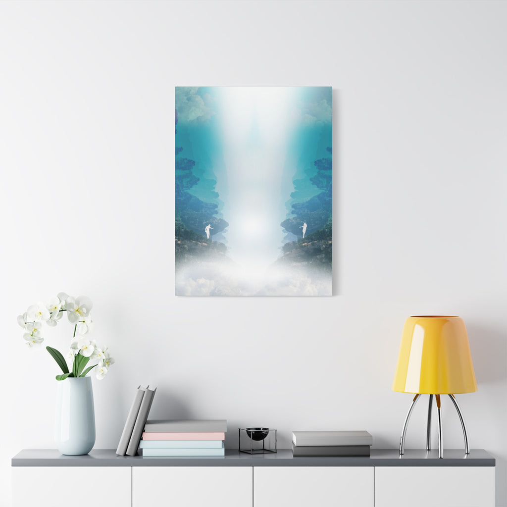Lost Lovers Canvas Wall Art - Couple Surreal Landscape Decor