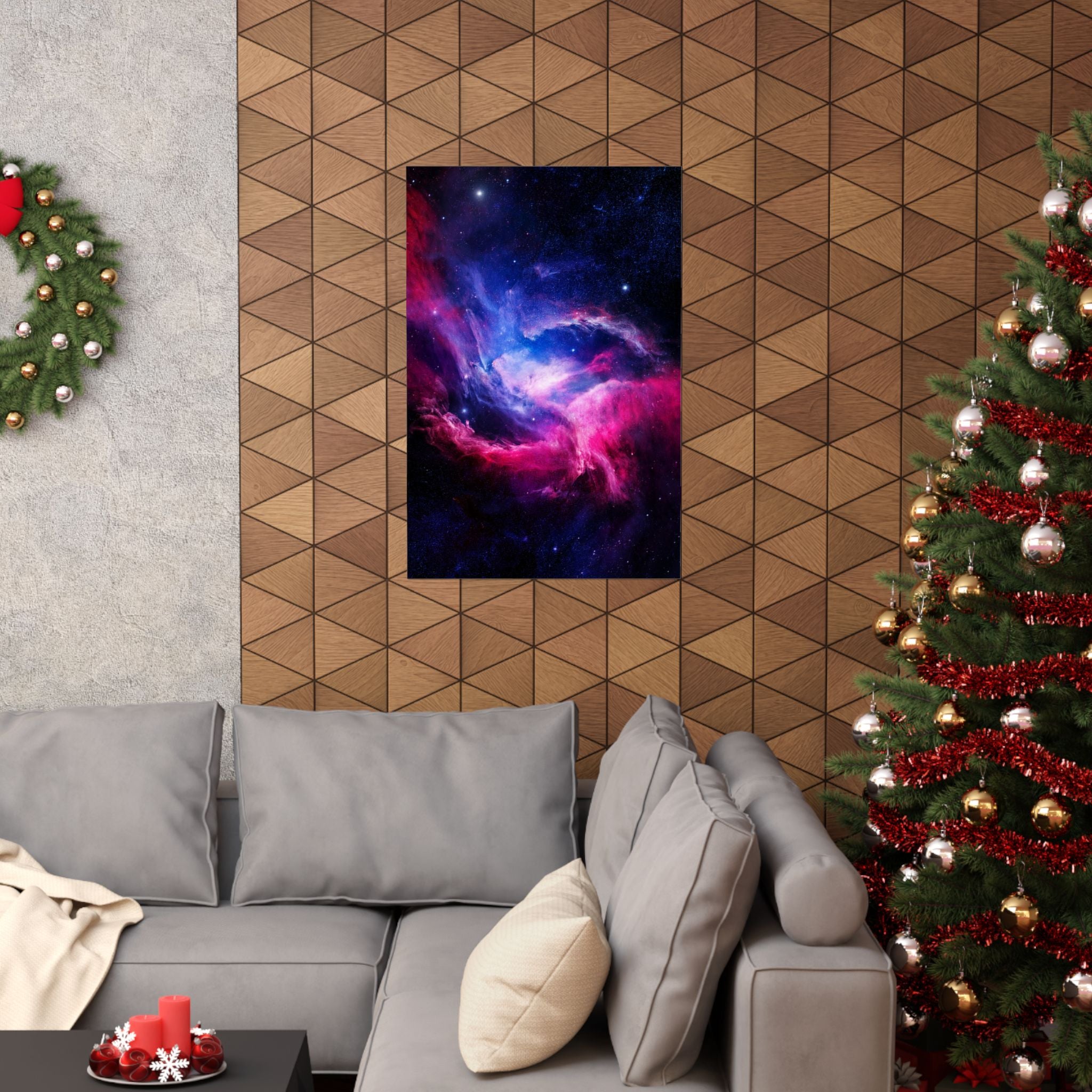 Light Nebula Poster Print - Cosmic Cloud Space Art
