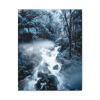 Frozen Forest Canvas Wall Art - Winter Wonderland Nature Decor