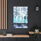 Memory Chamber Canvas Wall Art - Futuristic Sci-Fi Interior Decor