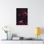 Red Mountain Lake Framed Poster - Nature Landscape Wall Art