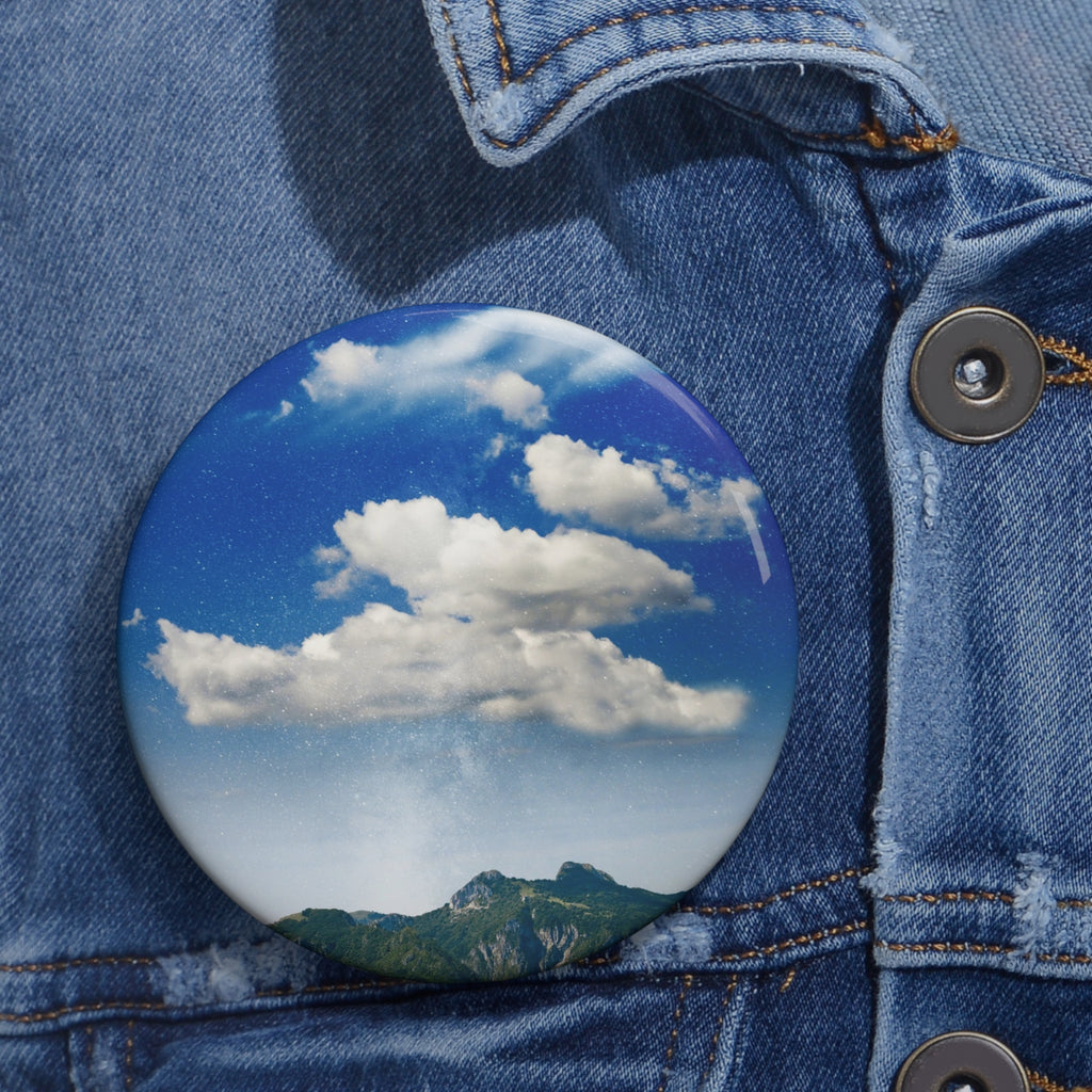 Star Filled Shoreline Cosmic Landscape Pin
