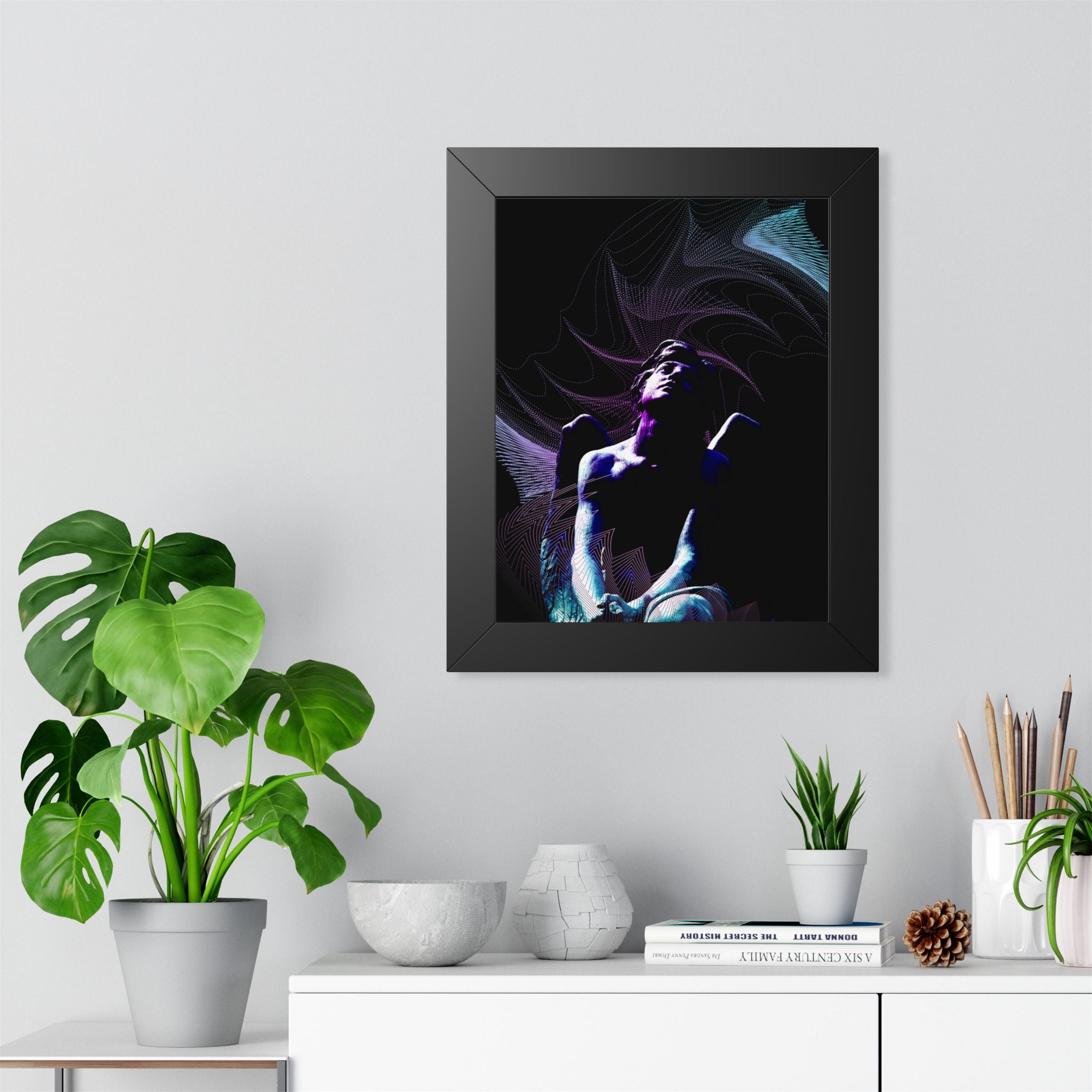 Skybound Framed Poster - Surreal Dreamy Cloudscape Wall Art