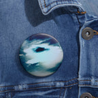 Sunset Space Mountains Cosmic Landscape Pin