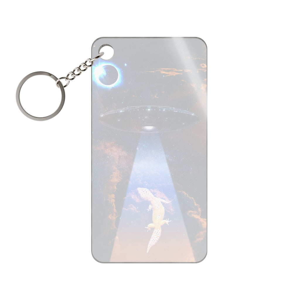 Space Lizards Keychain - Lizard Ufo Acrylic Charm