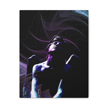 Skybound Canvas Wall Art - Surreal Angel Figure in the Clouds by Kiyo Arts