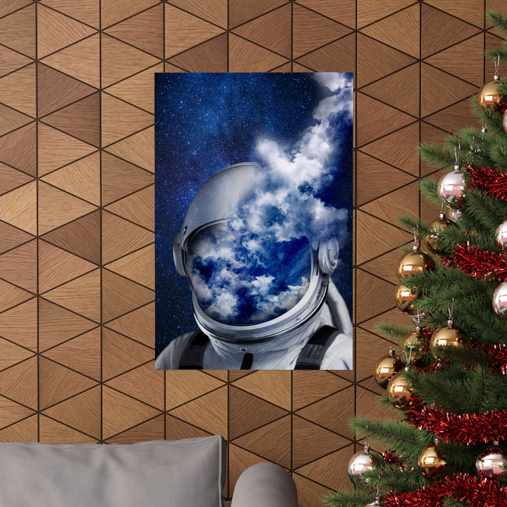 Astronaut in the Clouds Poster - Dreamy Space Art Print