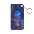 Figure in Space Keychain - Cosmic Silhouette Acrylic Charm