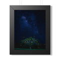 The Great Fairy Tree Framed Vertical Poster - Enchanting Night Sky Art for Home Decor - Perfect Gift for Nature Lovers