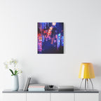 Japanese City Punk FX Canvas Wall Art - Cyberpunk Street Decor
