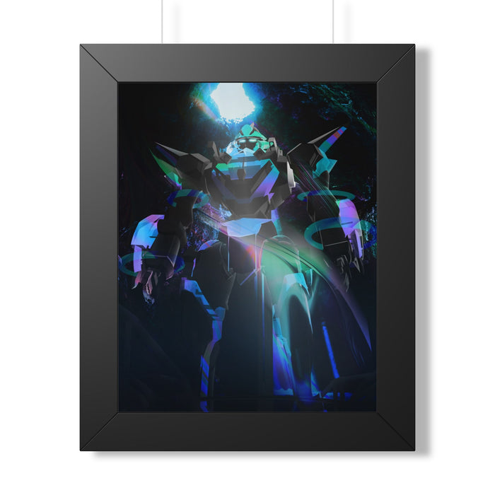 Top Secret Mech Framed Vertical Poster | Premium Matte Wall Art for Sci-Fi Fans | Unique Modern Decor
