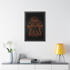 Cute Ghost Framed Poster - Halloween Kids Room Wall Art